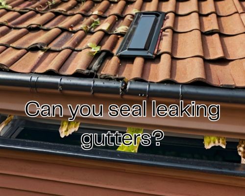 a roof gutter to be sealed