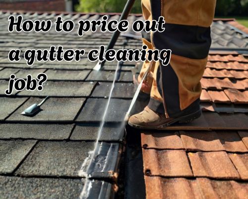 a roof under cleaning maintenance which includes roof gutters