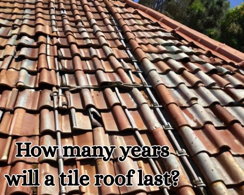 an old tile roofing of a home