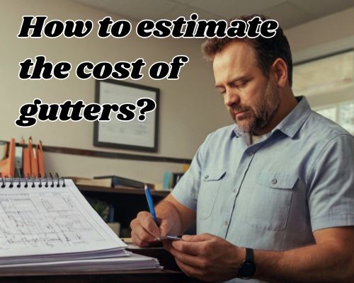 roof gutter estimation work